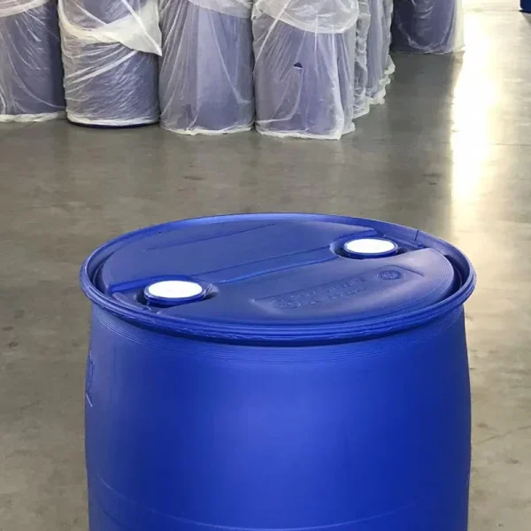 Double Ring Cylindrical Plastic Storage Tank 200L Chemical Barrel with Double L Ring High Density Polyethylene Water Bucket