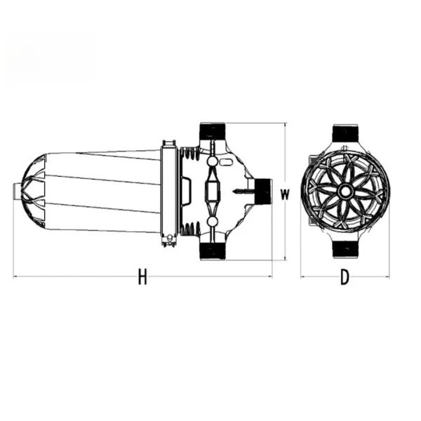 Full-automatic filter for water source of drip irrigation system in agricultural irrigation greenhouse