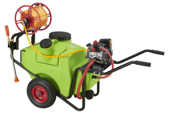 High Pressure Agricultural Power Sprayer With Wheel & Hose Reel&100L Trolley Type Power Sprayer With 4 Strocks Engine