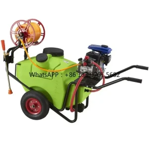 kf-S7dd18441d95446a49aa28cde0796ee1em-1.webp High Pressure Agricultural Power Sprayer With Wheel & Hose Reel&100L Trolley Type Power Sprayer With 4 Strocks Engine
