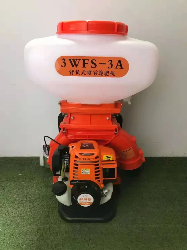 3WFS-3A Fertilization Sprayer Backpack 4 Stroke Gas High Power Agricultural Pesticide Spray Lime Powder Dry Powder Machine