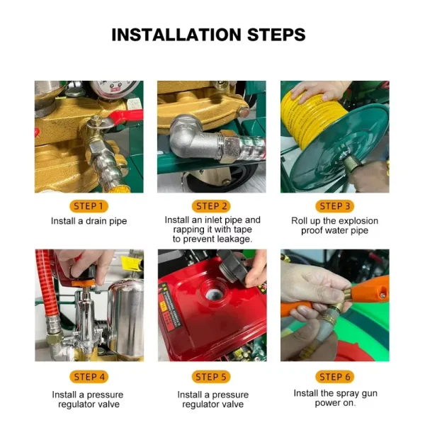 Agricultural Trolley Gasoline Power Sprayer Petrol Engine Sprayers 160L Water Tank Spraying Machine