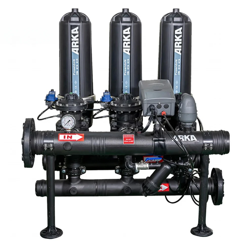 Full-automatic filter for water source of drip irrigation system in agricultural irrigation greenhouse