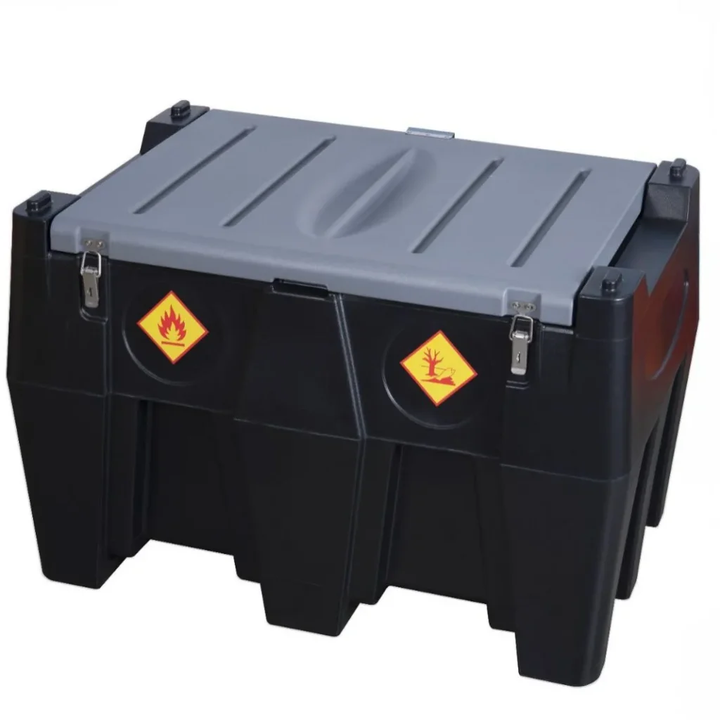 240 liters plastic oil tank cart with refueling gun and refueling tube explosion FUEL TANK