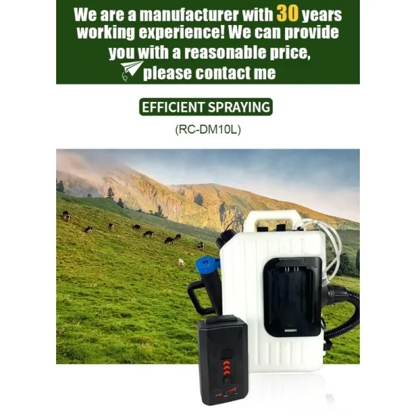 Portable Backpack Lithium Battery Sprayer for 10 Liters and Extra Low Voltage Garden Electric Sprayer