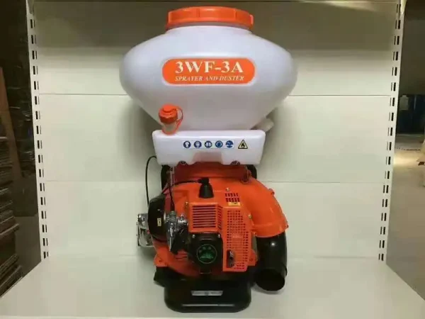 3WFS-3A Fertilization Sprayer Backpack 4 Stroke Gas High Power Agricultural Pesticide Spray Lime Powder Dry Powder Machine