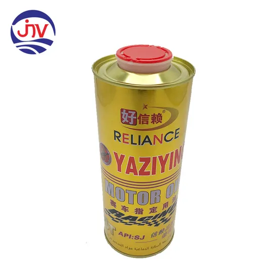 1L Tin Can Packaging for Motor Oil Boxes