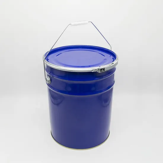 20 Liter Blue Coating Paint Bucket Metal Paint Barrel with Metal Cap for Metal Pail Bucket
