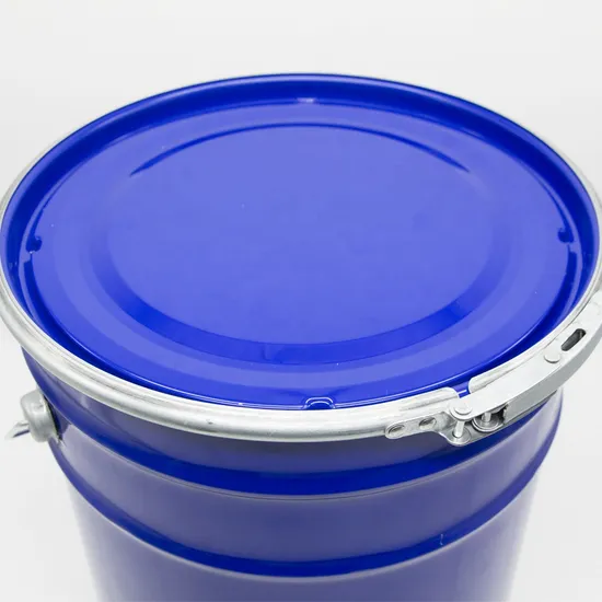 20 Liter Blue Coating Paint Bucket Metal Paint Barrel with Metal Cap for Metal Pail Bucket