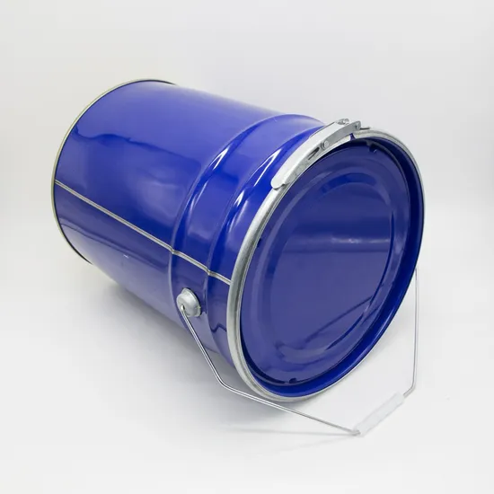 20 Liter Blue Coating Paint Bucket Metal Paint Barrel with Metal Cap for Metal Pail Bucket