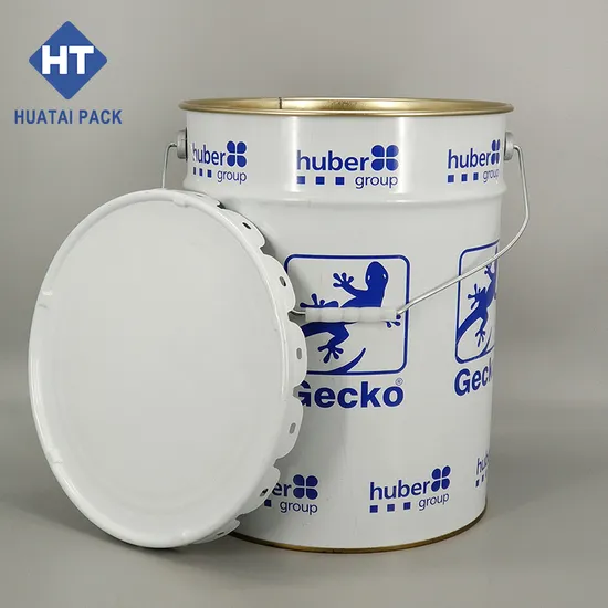 20 Litre Round Metal Tin with Inner Coating Paint Bucket