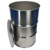 304 Stainless Steel 200L Open Top Drum Wine Barrel Versatile 200L Bucket for Medical Food Oil Milk Lid Food Grade for Steam