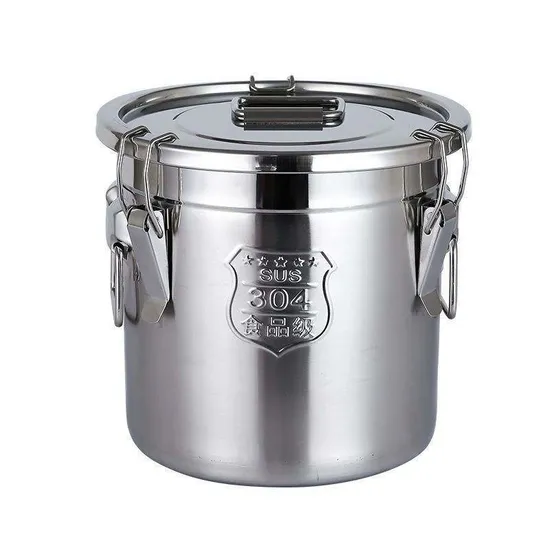 304 Stainless Steel Thickened Multi-Purpose with Handle and Sealed Bucket