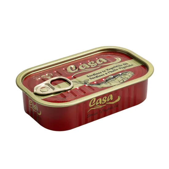 Food Grade Empty Sardine Tin Cans in Hot Selling Vegetable Packaging