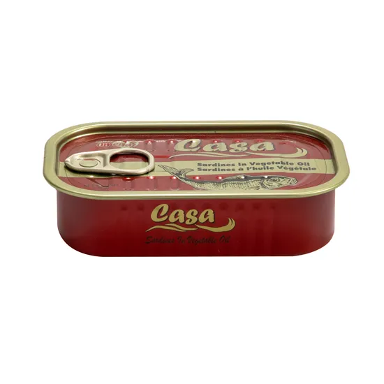 Food Grade Empty Sardine Tin Cans in Hot Selling Vegetable Packaging