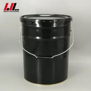 5L Empty Printing Barrel Metal Open Tin Barrel