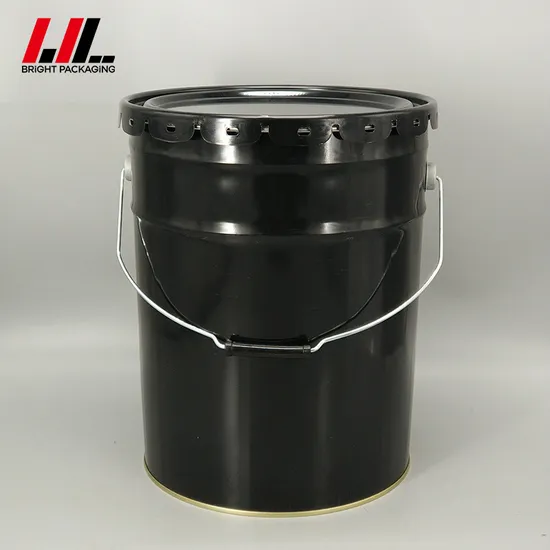 5L Empty Printing Barrel Metal Open Tin Barrel