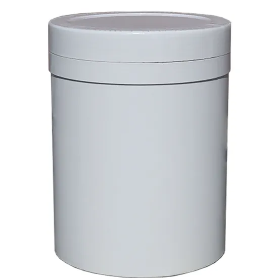 72 L Food Paper Drum White Kraft Paper Drum Custom Printed Board Drum