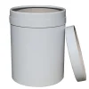 72 L Food Paper Drum White Kraft Paper Drum Custom Printed Board Drum