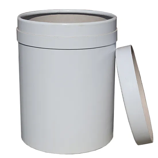 72 L Food Paper Drum White Kraft Paper Drum Custom Printed Board Drum