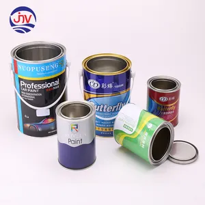 Tinplate Round 18L Empty Metal Drum Bucket for Paint Coating
