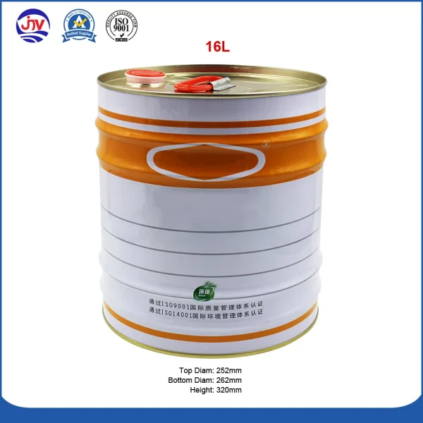 Closed Top Wood Coatings Paint Tin Cans Barrels