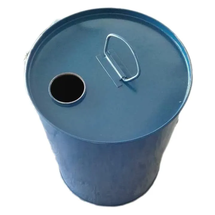 Metal Steel Barrel Pails Buckets Open Top Lid 50L Bucket with Rope Handle