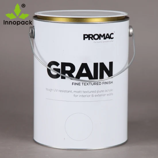 Custom Paint 6 Liter Metal Bucket Beg with Lid for Paint