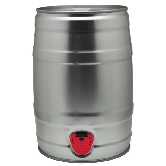 Custom Printing Food Grade Empty Metal 5L Beer Barrel Keg