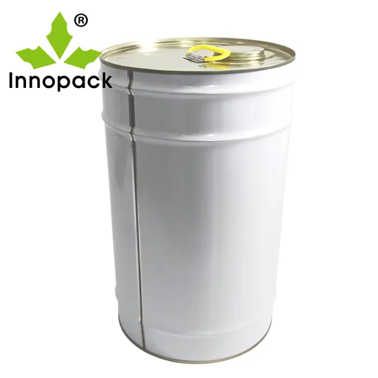 Custom Printing Round Un Closed Top Metal Tin Pail Barrel