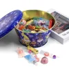 Decorative Holiday Handle Candy /Chocolate Tin Box Metal Tin Bucket with Lid