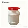 Customize 3L 5L 26L Food Grade Round Plastic Bucket with Lid Jerrycan Laboratory Drums Thickened HDPE Barrel Metal Powder Bucket Industrial Chemical Drums