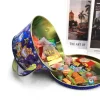 Decorative Holiday Handle Candy /Chocolate Tin Box Metal Tin Bucket with Lid