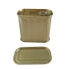 Empty Luncheon Meat Rectangular Tin Cans for Food Packaging