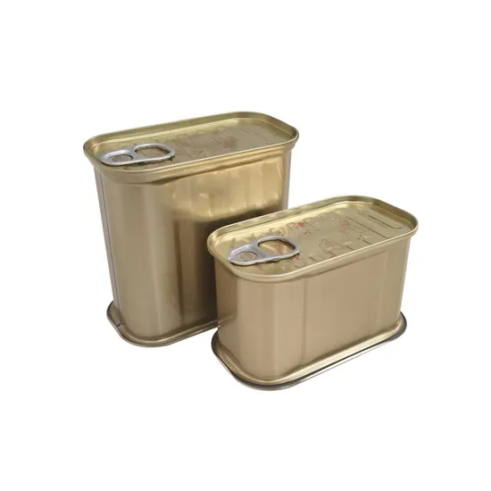 Empty Luncheon Meat Rectangular Tin Cans for Food Packaging