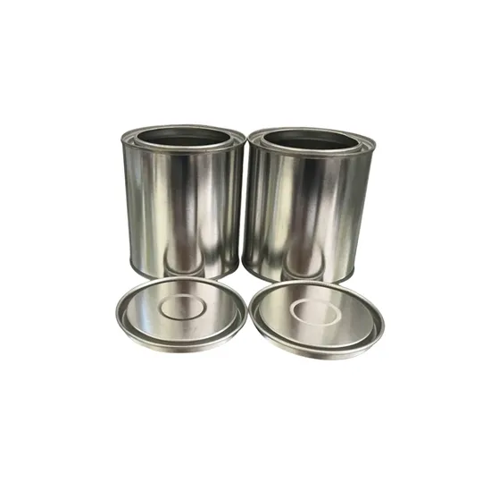 Manufacturer 0.375L Iron Whitehall Tinplate Glue Paint Round Tank PVC Pipe Conveyor Belt Glue Bucket