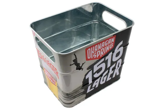 Metal Tin Ice Bucket with Handle for Party/Bar