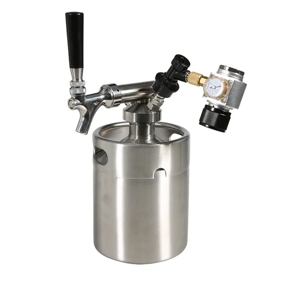 Mini Keg Carbonated CO2 Insulated Stainless 5L Mini Beer Keg with Dispensing System