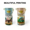 Multifunction Airtight Food Grade Package Tin Can Round with Double Buckle