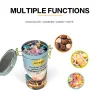 Multifunction Airtight Food Grade Package Tin Can Round with Double Buckle