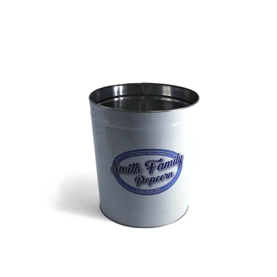 Professional Galvanized Tin Metal Ice Bucket Party Pail 5 Quart with Full Color Printed Logo and Openers