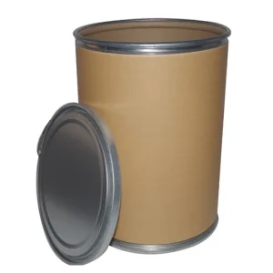 Sustainability is one of our top priorities because we understand every improvement, we make not only protects our earth but helps you achieve sustainability targets. Our fibre drums are made of a renewable, responsibly sourced material, and are lightweight. These are positive characteristics for their environmental performance and a low climate change impact of transports. Additionally, depending on the use,our fibre drums can be recycled. Sell High Strength Kraft Paper Industrial Products, Chemicals, Iron Hoop Fiber Drums PRODUCT BENEFITS: -Barrel top: iron hoop made of galvanized steel strip,good sealing, flexible opening and no rust. -Barrel body: made of pure Kraft linerboard and polyvinyl alcohol glue. -Barrel bottom: it is composed of iron hoop made of galvanized steel strip and plywood. -The function of the barrel hoop is to ensure the strength of the paper barrel and maintain the roundness of the barrel mouth. sing secret polyvinyl alcohol glue in the process of producing drums, equivalent to fill plastic papers in each layer of paper, which enhances the intensity of fiber drums and also strengthens the moisture-proof function of it. LOCK-RING DRUM Have better function and feature of Anti-stress, seal, sturdy, damp-proof, heat resistant and space saving. Fibre drum Can be used for powder, granular, flake food additives, spices, dehydrated vegetables and chemicals. Material 280 grams kraft paper Weight 7 kg inner diameter 51 cm outside height 60 cm capacity 116 liters stacking strength 440 lbs ,evenly distributed.