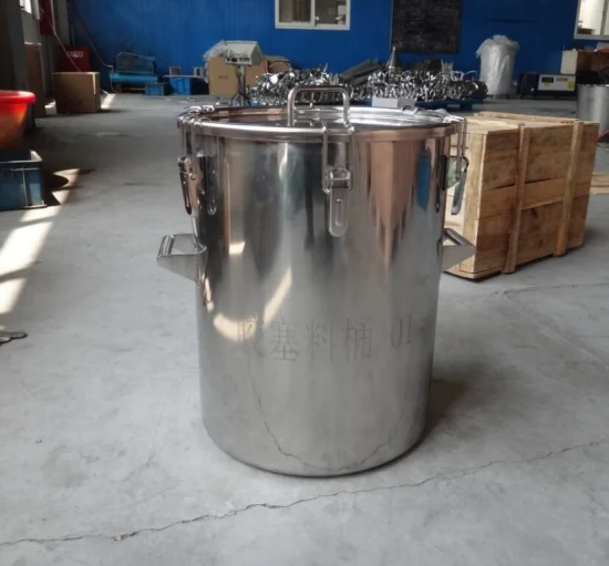 Industrial Grade 55 Gallon Stainless Steel Barrel with Open Top