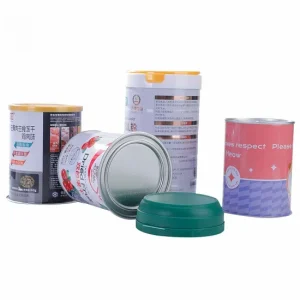 Universal Tin Can Nutrition Powder Protein Powder Dry Food Metal Packaging Cans Candy Snacks Tinplate Cans with Glue Cover Milk Powder Cans