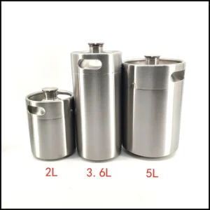 Stainless Steel 304 Homebrew Beer Keg 2L /3.6L/ 4L/ 5L /10L Draft Beer Mini Keg Beer Barrels with Customized Logo Stainless Steel 304 Homebrew Beer Keg 2L /3.6L/ 4L/ 5L /10L Draft Beer Mini Keg Beer Barrels with Customized Logo