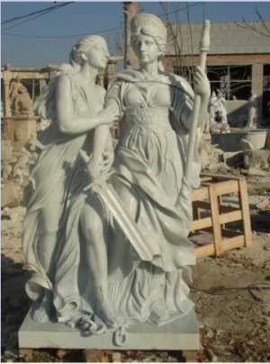 55 White Marble Figure Statues