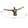 American Retro Imitation Copper Metal Crafts Character Resin Sculptures for Home Decoration