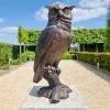 Bronze Animal Bird Owl Statue Sculpture in Brass