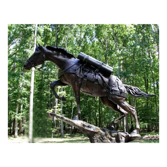 Bronze Horse Sculpture on The Lawn Horse Bronze Statue