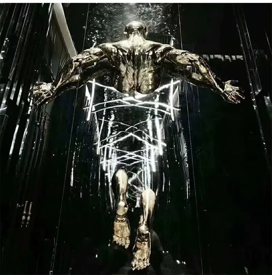 Custom Modern Wall Sculpture for Bars - Handmade Art Deco Figurine Statue - Trendy Indoor/Outdoor Decor